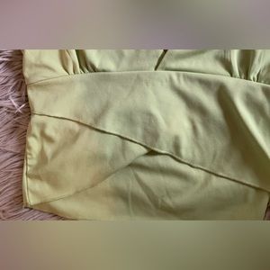 Lime green crop top